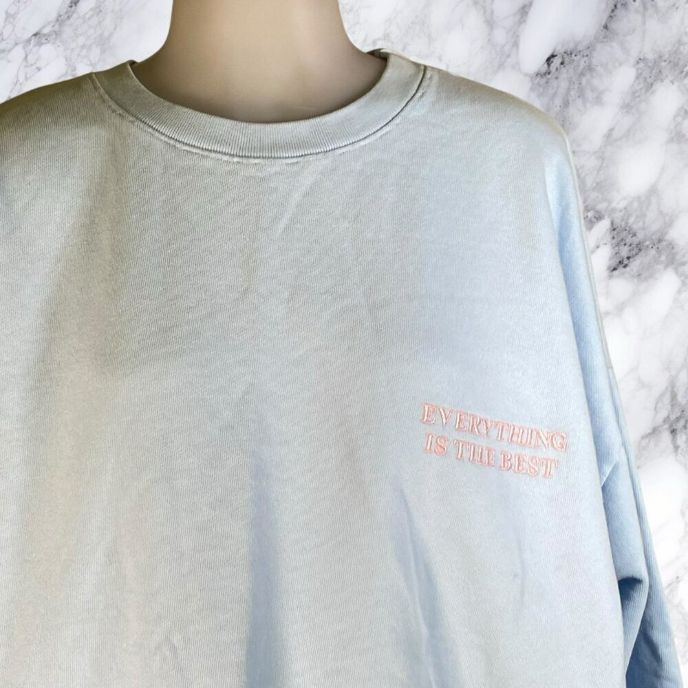 LPA Everything Is The Best Sweatshirt - Cloud Blue - Picture 8 of 12